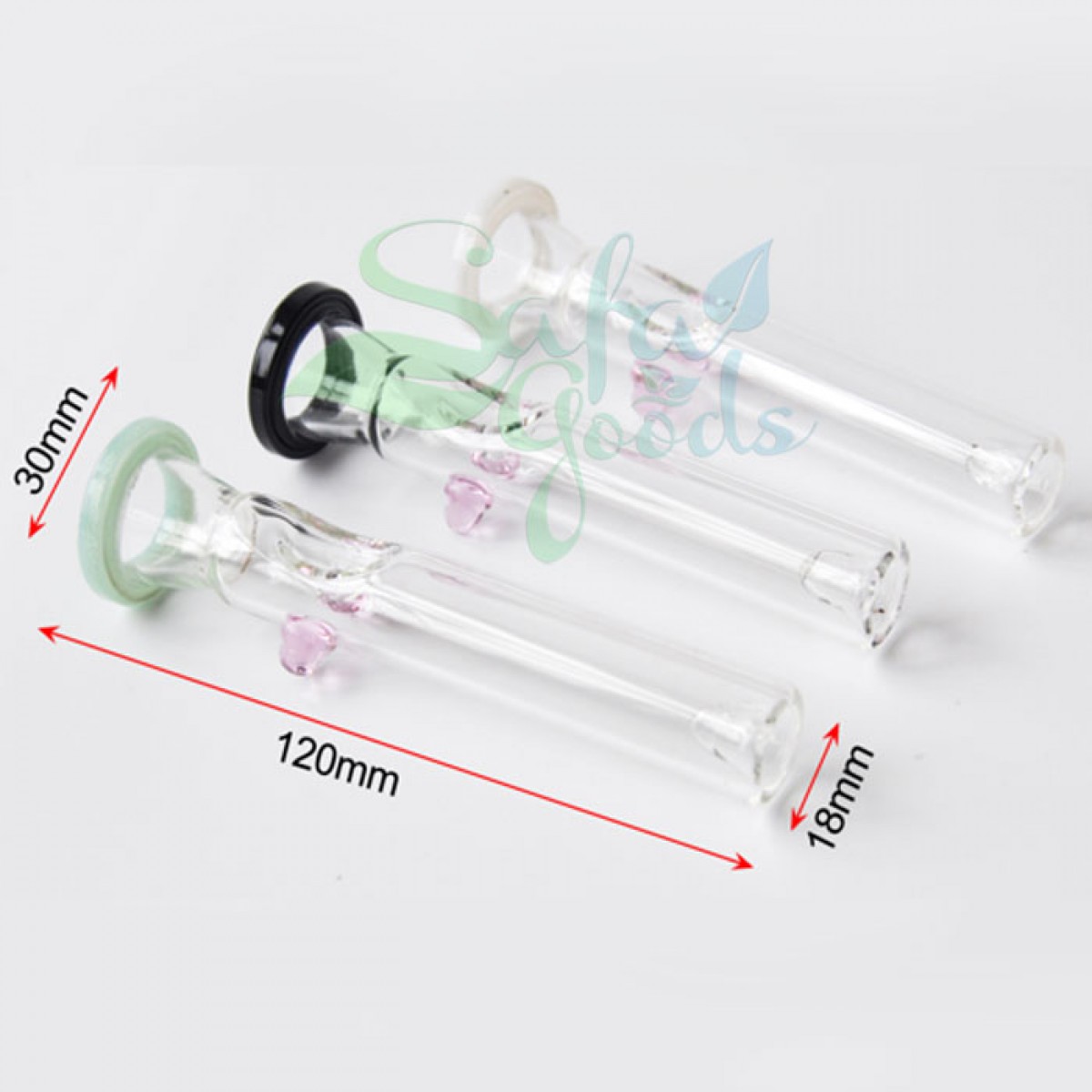 4.7 Inch Glass Chillum Hand Pipes